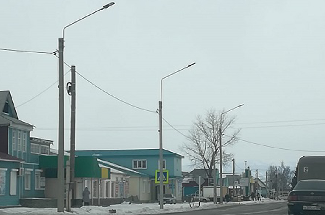 В Республике Алтай появилось освещение на подъезде к Онгудаю, в Усть-Коксе и Кош-Агаче