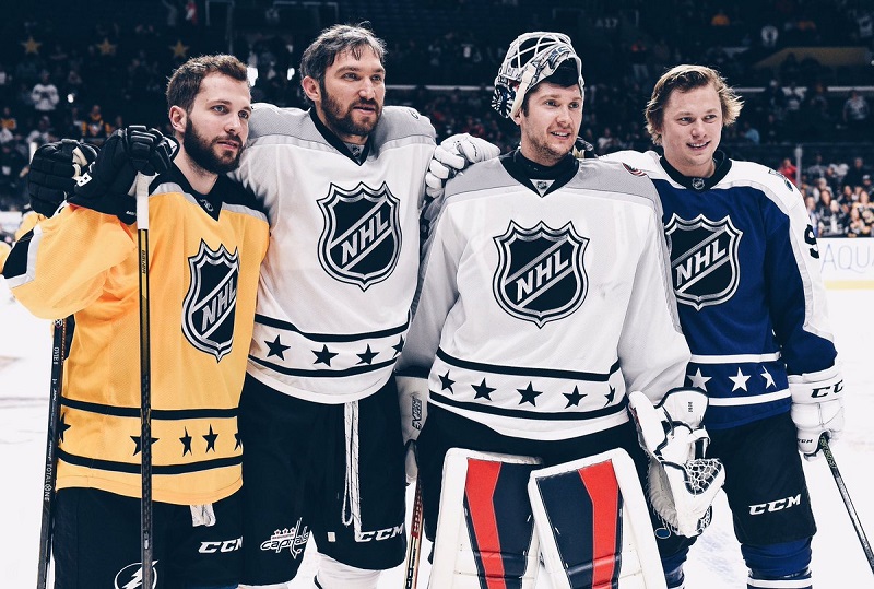 На Матче звёзд НХЛ сыграют шестеро россиян
