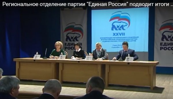 Региональное отделение партии "Единая Россия" подводит итоги работы за 2017 год