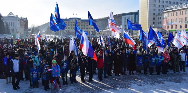 Акция «Россия – за МИР!» прошла в столице региона