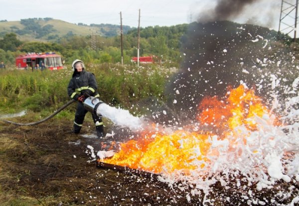 В Горно-Алтайске прошли соревнования по пожарному биатлону и летнему боевому развертыванию
