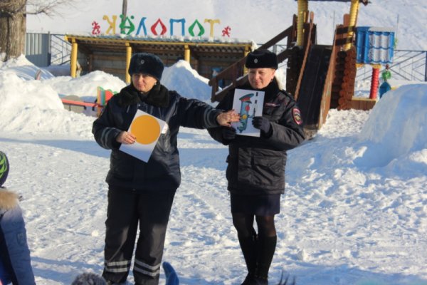 В детских садах Республики Алтай автоинспекторы проводят профилактическую акцию «В новый год с ПДД»