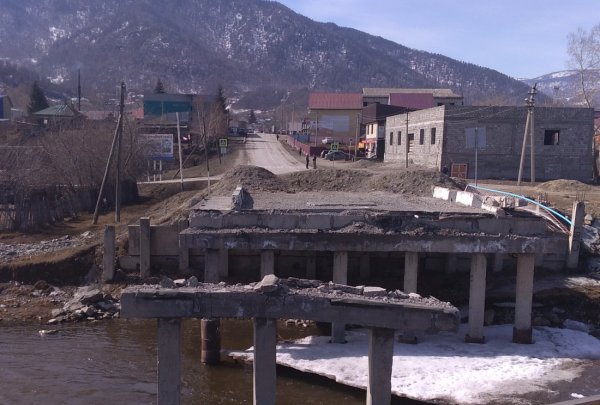 Дальше тянуть нельзя - Олег Хорохордин поручил ускорить восстановление моста в Онгудае