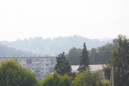 На территории Горно-Алтайска и ряда районов Республики Алтай наблюдается дымка