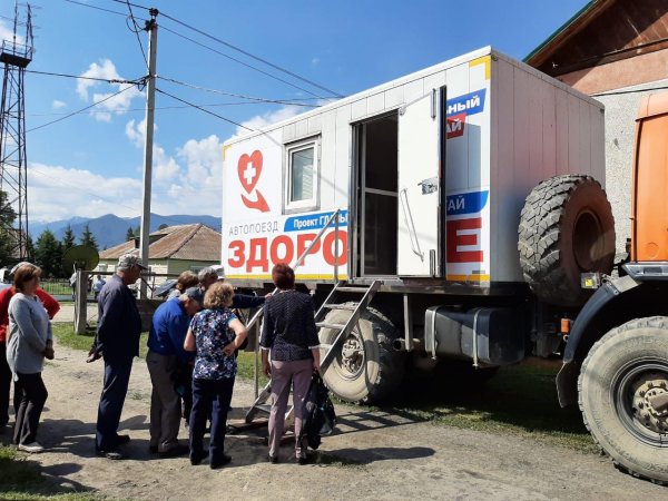 Врачи автопоезда «Здоровье» осмотрели более 2,5 тысяч жителей Усть-Коксинского района