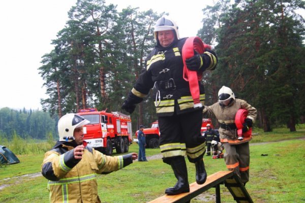 Соревнования добровольных пожарных в Турочакском районе