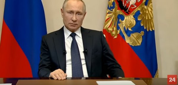 Срочное обращение Путина к россиянам из-за ситуации с коронавирусом. Полное видео