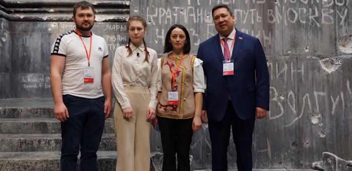 Певица Гурцкая, сенатор Полетаев и победители регионального патриотического конкура записали песню