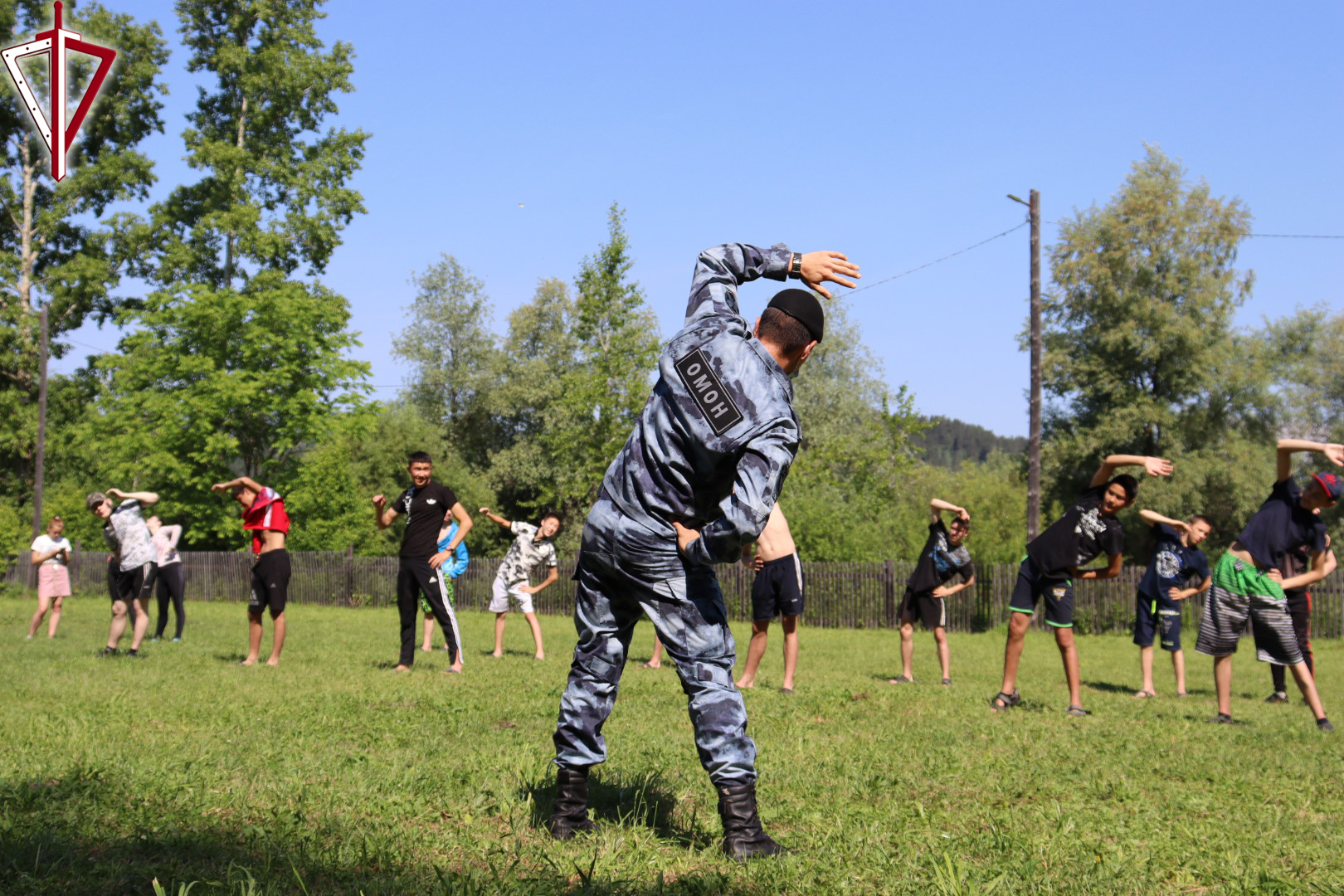 Акция «Каникулы с Росгвардией» прошла в оздоровительном лагере «Черёмушки» Республики Алтай