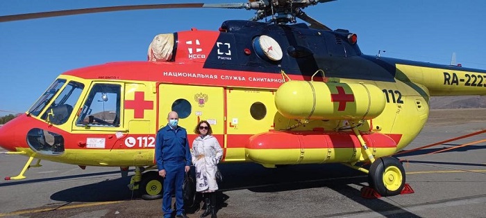 Новый вертолет для работы санитарной авиации поступил в Республику Алтай