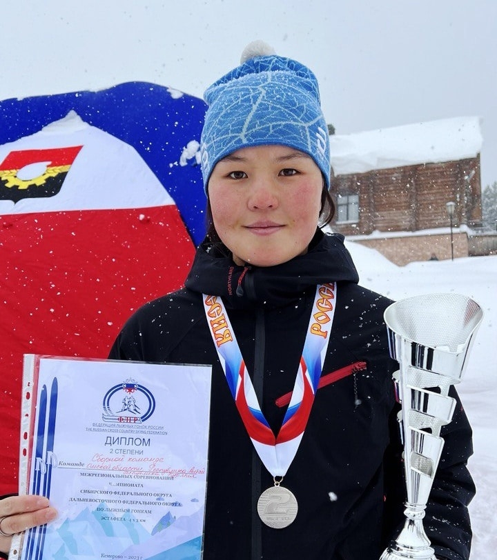 Арина Кусургашева успешно выступила на Чемпионате СФО по лыжным гонкам