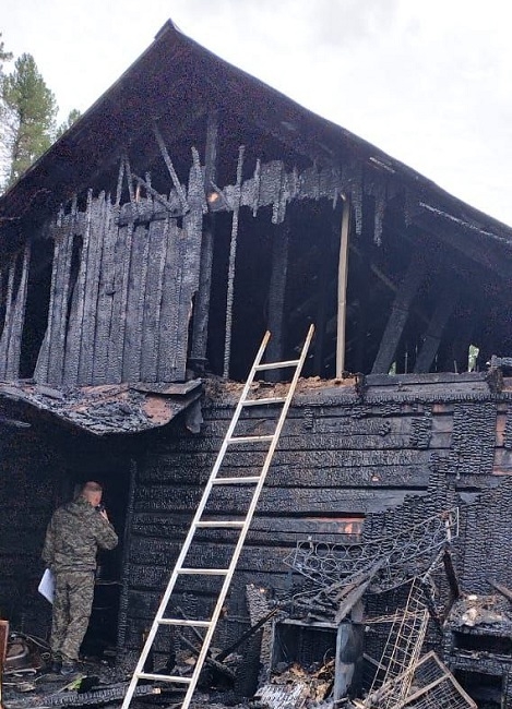 В Иогаче соседи спасли мужчину из горящего дома