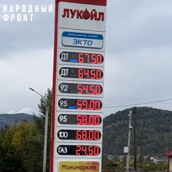 УФАС по Республике Алтай не выявило нарушений в росте цен на бензин