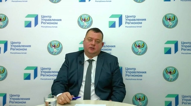 В ЦУР Республики Алтай прошел прямой эфир с главой Майминского района